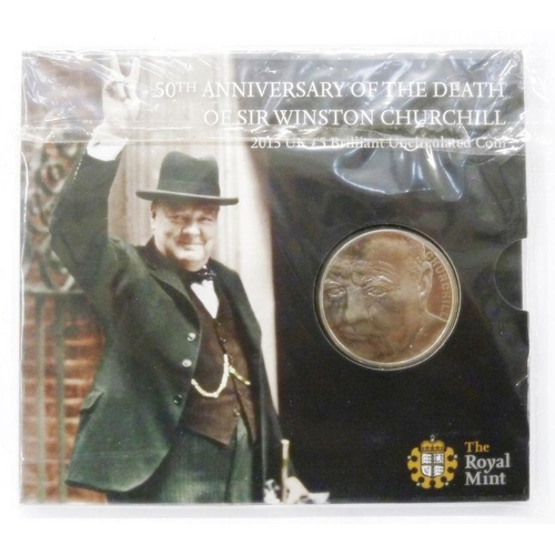 85 - Group of silver coins including two proof 1977 crowns, 2009 St George and Dragon £5, 2013 United Sta... 