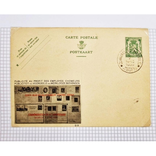 9 - Provincial postmarks of Brabant in black 130+ page ring binder including registered, railway, printe... 