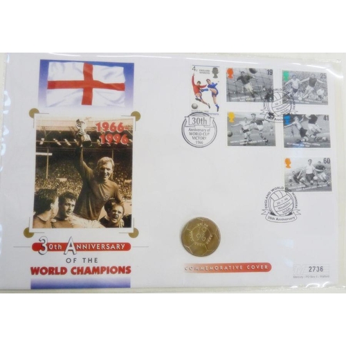 92 - Folder of coins of first day covers (21)