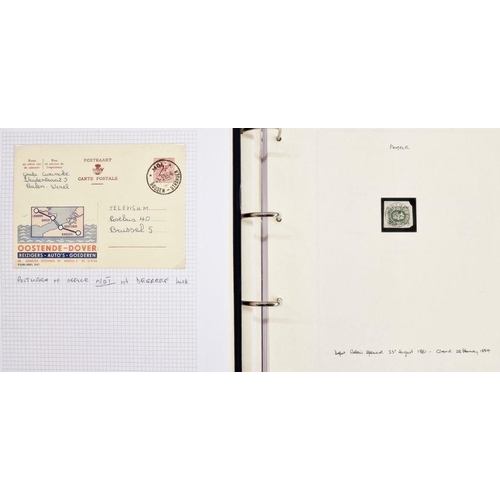 10 - Provincial postmarks of Antwerp and East Flanders in two black ring binders, 100+ pages, including d... 