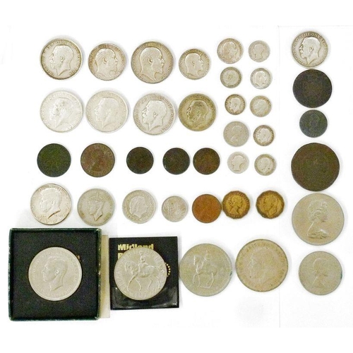 117 - Quantity of worldwide and UK coins, Festival of Britain 1951, various crowns and enamel medallion 'I... 