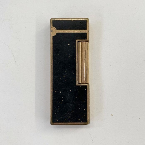 153 - Dunhill lighter, gilt and black flecked lacquer 223 687