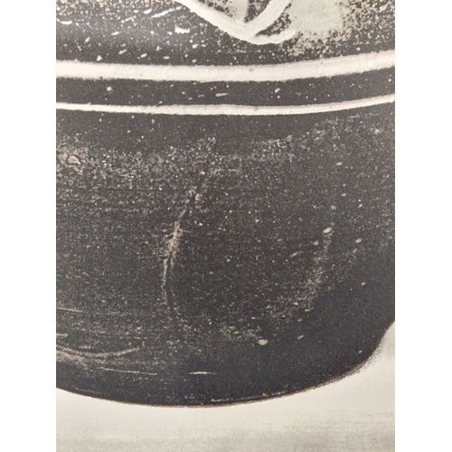 229 - After Bernard Leach (1887-1979)
 Lithographic print 
 'Black Jar' printed at the Curwen Studios 1974... 