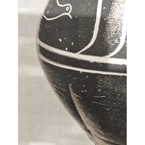 229 - After Bernard Leach (1887-1979)
 Lithographic print 
 'Black Jar' printed at the Curwen Studios 1974... 