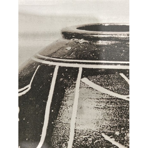 229 - After Bernard Leach (1887-1979)
 Lithographic print 
 'Black Jar' printed at the Curwen Studios 1974... 