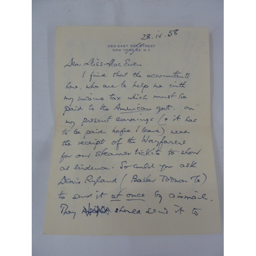 299 - Eliot, T.S., signed material - 