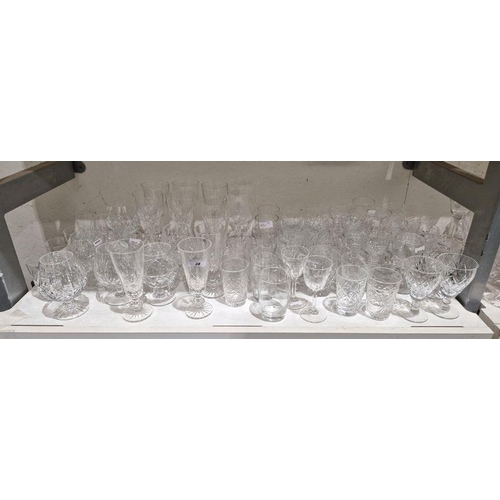 38 - Mixed glassware to include wines, brandy glasses etc, a few Webb Corbett glasses etc