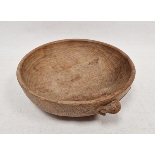 143 - Mouseman carved wooden bowl