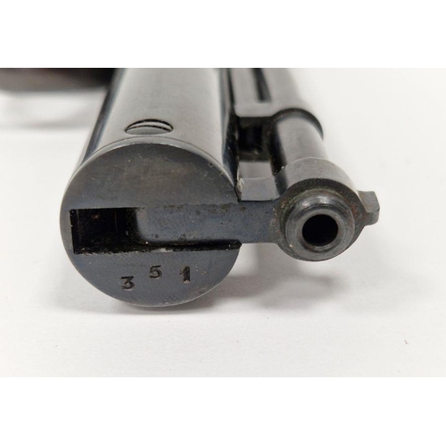 180 - Webley & Scott, Birmingham 'Junior' .177 air pistol, series 2, batch number 351, pull-back barrel la... 