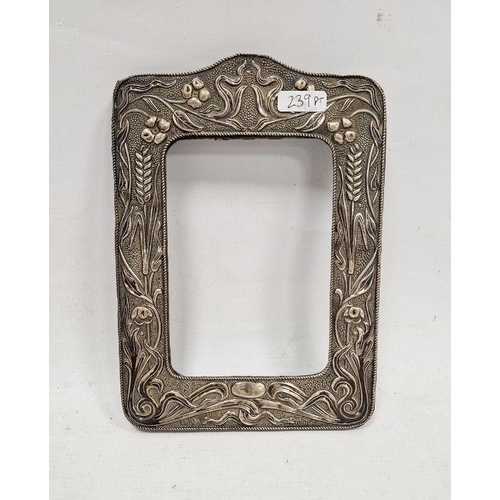 239 - Early 20th century silver-mounted photograph frame, floral decorated, Birmingham 1908, various silve... 