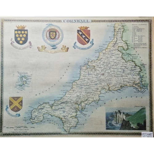 288 - After John Speed 
 Map of Wight Island, published by John Sudbury and G Humbell and five further rep... 