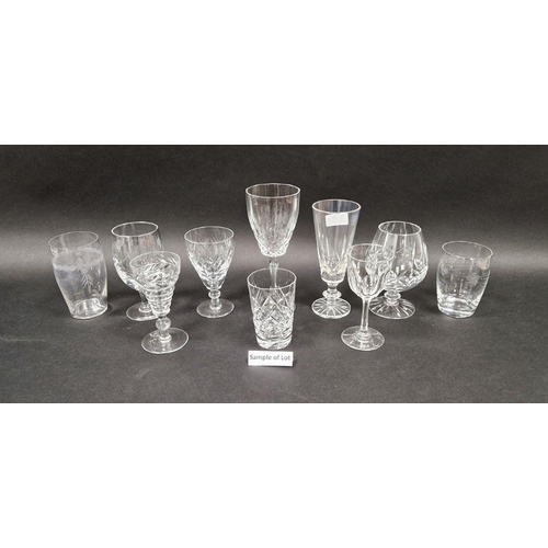 38 - Mixed glassware to include wines, brandy glasses etc, a few Webb Corbett glasses etc