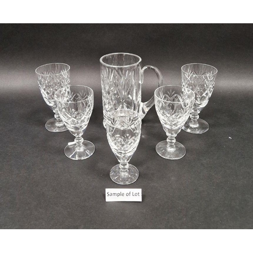 55 - Part suite of Royal Doulton 'Georgian' glassware (26)