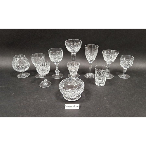 59 - Quantity of assorted cut glass to include Thomas Webb, Tudor, Royal Doulton, Royal Brierley, and som... 