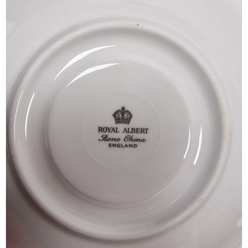 6 - Royal Worcester 'Rosemary' pattern cup and saucer RD No.700518, a Royal Albert part tea service and ... 