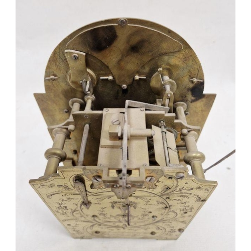 1029 - Late 18th century bracket clock movement by John Dwerrihouse, Berkeley Square, signed to dial and re... 