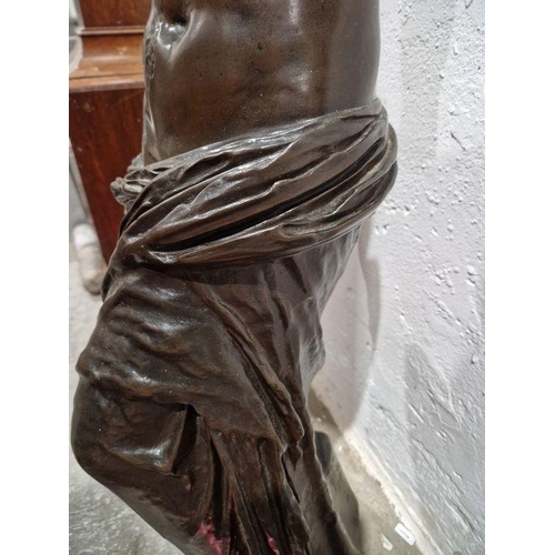 159 - Bronze figure of the Venus De Milo, Barbedienne Foundry, 84cm high