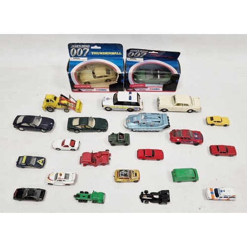 225 - Small quantity of Corgi and other playworn diecast model cars to include TY06901 James Bond Aston Ma... 