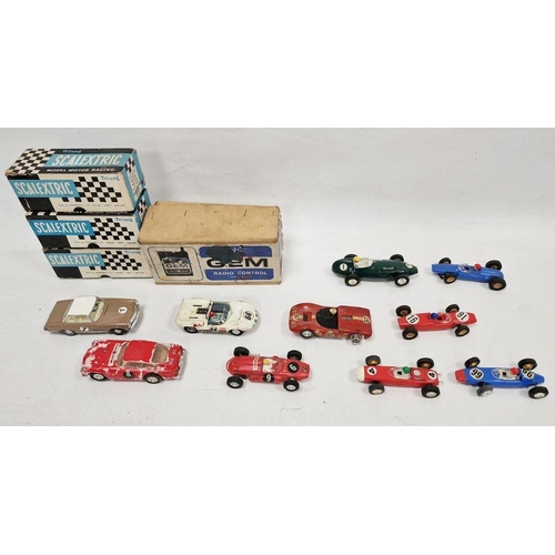 225A - Quantity of boxed, loose and part-built scalextric slot cars to include C54 Lotus (boxed), Ferrari w... 