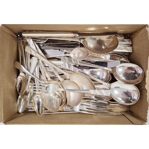 273 - Quantity of loose silver plated table flatware, V Ltd