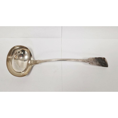 308 - Georgian silver ladle, London 1824, maker William Bateman II