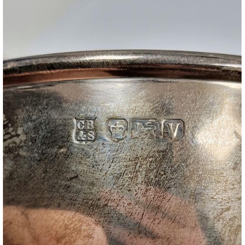 338 - Early 20th century silver pierced bowl on claw feet, Birmingham 1912, maker Alexander Clark & Co, 10... 