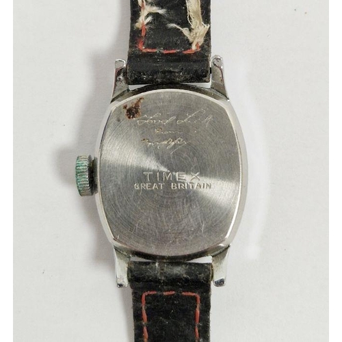 400 - Vintage child's hopalong Cassidy wristwatch, by Timex, on original strap, together with a hallmarked... 