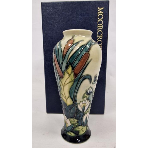 61 - Moorcroft vase in the 'Lamia' pattern, printed impressed painted marks, circa 1995, tubelined with b... 