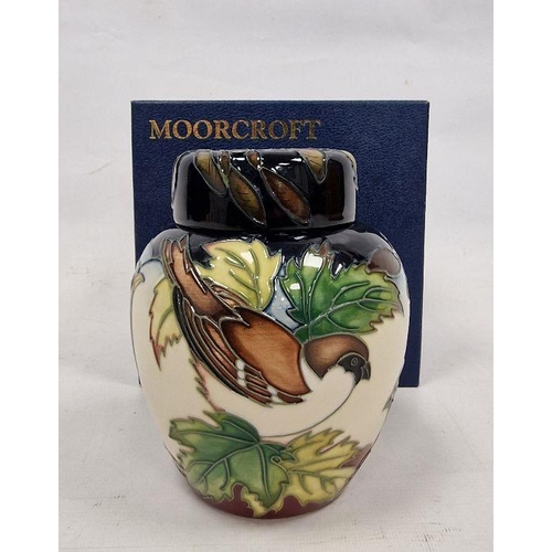 67 - Moorcroft 'Ingleswood' pattern ginger jar and cover designed by Philip Gibson, circa 2002, tubelined... 