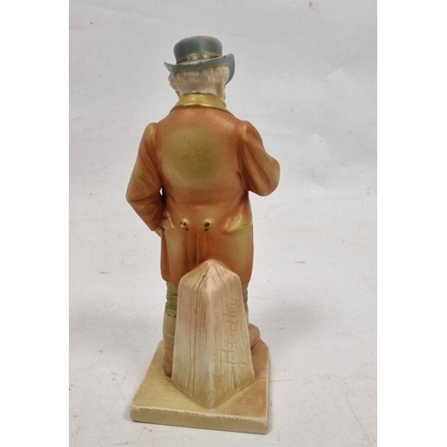 80 - Royal Worcester figure of John Bull, designed by James Hadley, late 19th century, printed puce marks... 