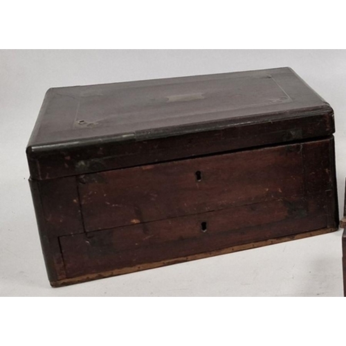 1011 - Victorian rosewood tea caddy of sarcophagus form, the lid opening to reveal two lidded tea compartme... 