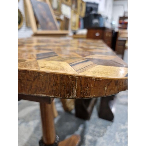 1216 - 19th century rosewood occasional table of rectangular form, the slide off top with ornate inlaid par... 