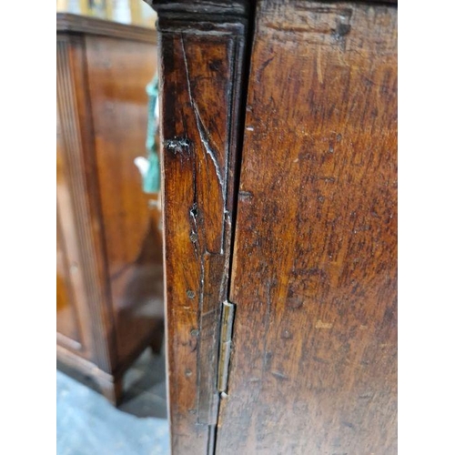 1221 - Pair of 19th century mahogany cabinets revived Georgian in style, each opening to reveal two fitted ... 