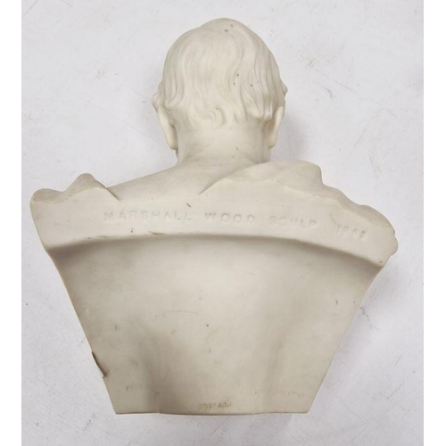 15 - 1869 Copeland parian bust of Edward, Prince of Wales, after Marshall Wood for the Crystal Palace Art... 