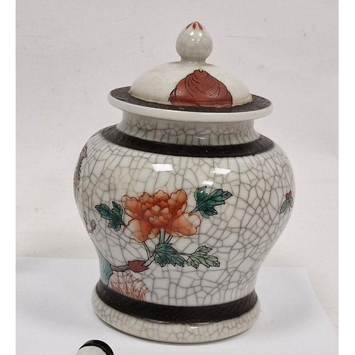 186 - Assorted items of Chinese porcelain and other items, including a teapot and cover painted with figur... 