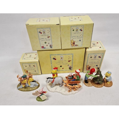 31 - Royal Doulton 'Winnie the Pooh' collection of six various figures and groups to include 'A Sleepy Da... 