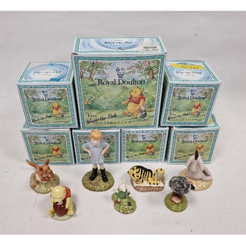 33 - Seven Royal Doulton 'Winnie the Pooh' figures to include Christopher Robin, Tigger, Winnie the Pooh,... 