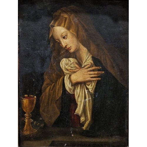 405 - 17th/18th century Italian school
 Oil on panel
 After the painting 'Madonna Addolorata' by Plautilla... 