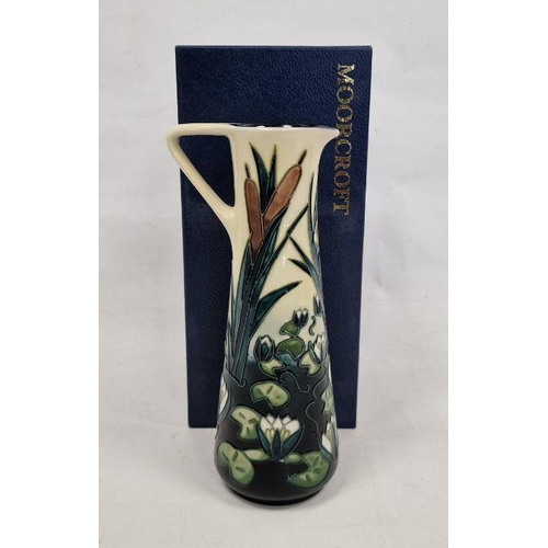 58 - Moorcroft 'Lamia' pattern tapering cylindrical jug, printed, painted and impressed marks, circa 1995... 