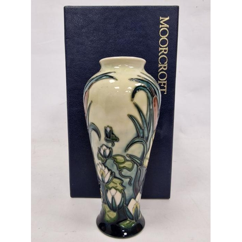 61 - Moorcroft vase in the 'Lamia' pattern, printed impressed painted marks, circa 1995, tubelined with b... 