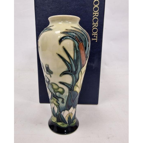 61 - Moorcroft vase in the 'Lamia' pattern, printed impressed painted marks, circa 1995, tubelined with b... 