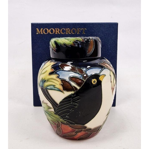 67 - Moorcroft 'Ingleswood' pattern ginger jar and cover designed by Philip Gibson, circa 2002, tubelined... 