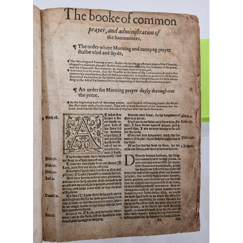 93 - Bible - English (Bishop's Bible) published Richard Jugge circa 1575, four separate subsection tp, do... 