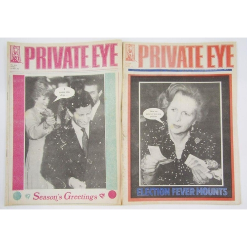 112 - Large quantity of issues of Private Eye, variously dating from November 1982 to December 1997 (1 box... 