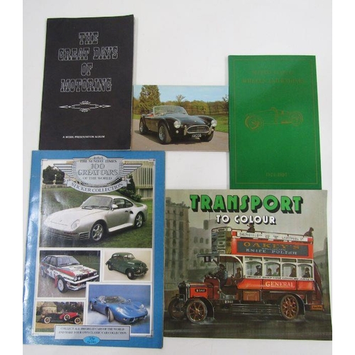 120 - Quantity of ephemera to include motoring catalogues, eg Jaguar V12 engine, Rolls Royce, two Robert T... 