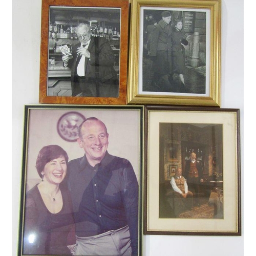 122 - Six various photographs and prints of James Grout, who played Inspector Morse's boss alongside John ... 