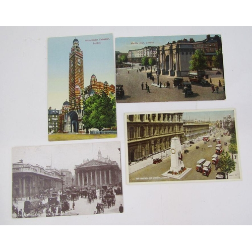 129 - Large quantity of postcards to include 72 Isle of Wight, 200 Wales, 200 London, 80 London, 240 churc... 