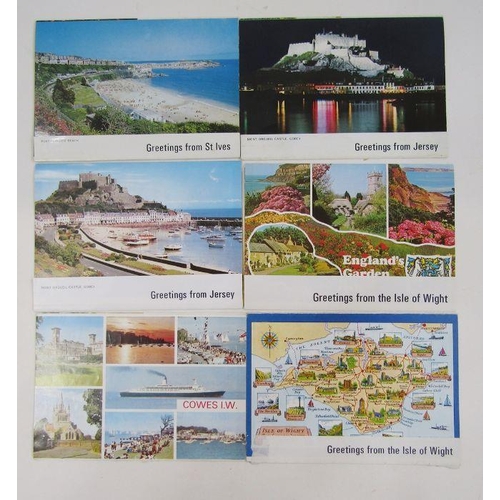 130 - Large quantity of GB and overseas postcards and souvenir photographs (4 boxes).