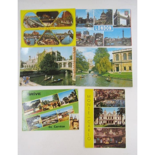 130 - Large quantity of GB and overseas postcards and souvenir photographs (4 boxes).