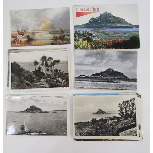 138 - Large collection of postcards of Le Mont Saint Michel, France (5 albums) and a quantity of loose car... 